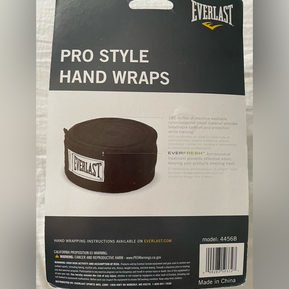 NWOT Everlast Pro Style Hand Wraps (180 Inches) Boxing, Fitness, & MMA Training - Picture 2 of 4
